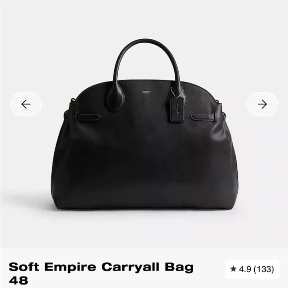 Coach Soft Empire Carryall Bag 48 - Picture 1 of 8